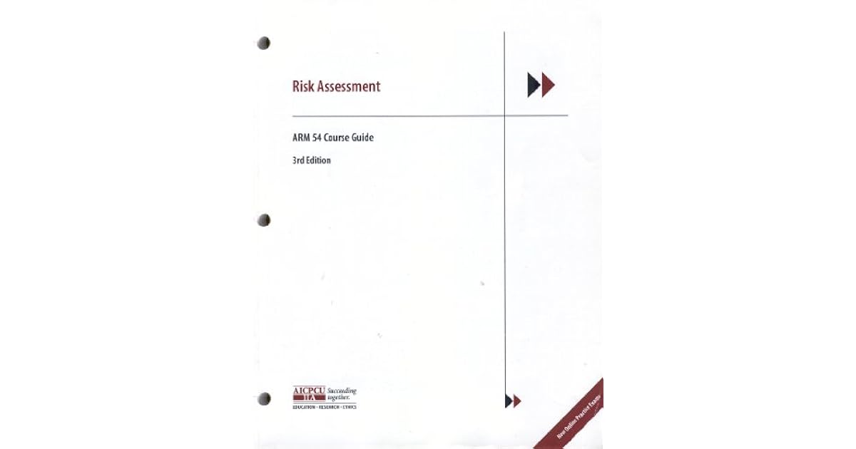 Risk Assessment ARM 54 Course Guide by Etti Baranoff