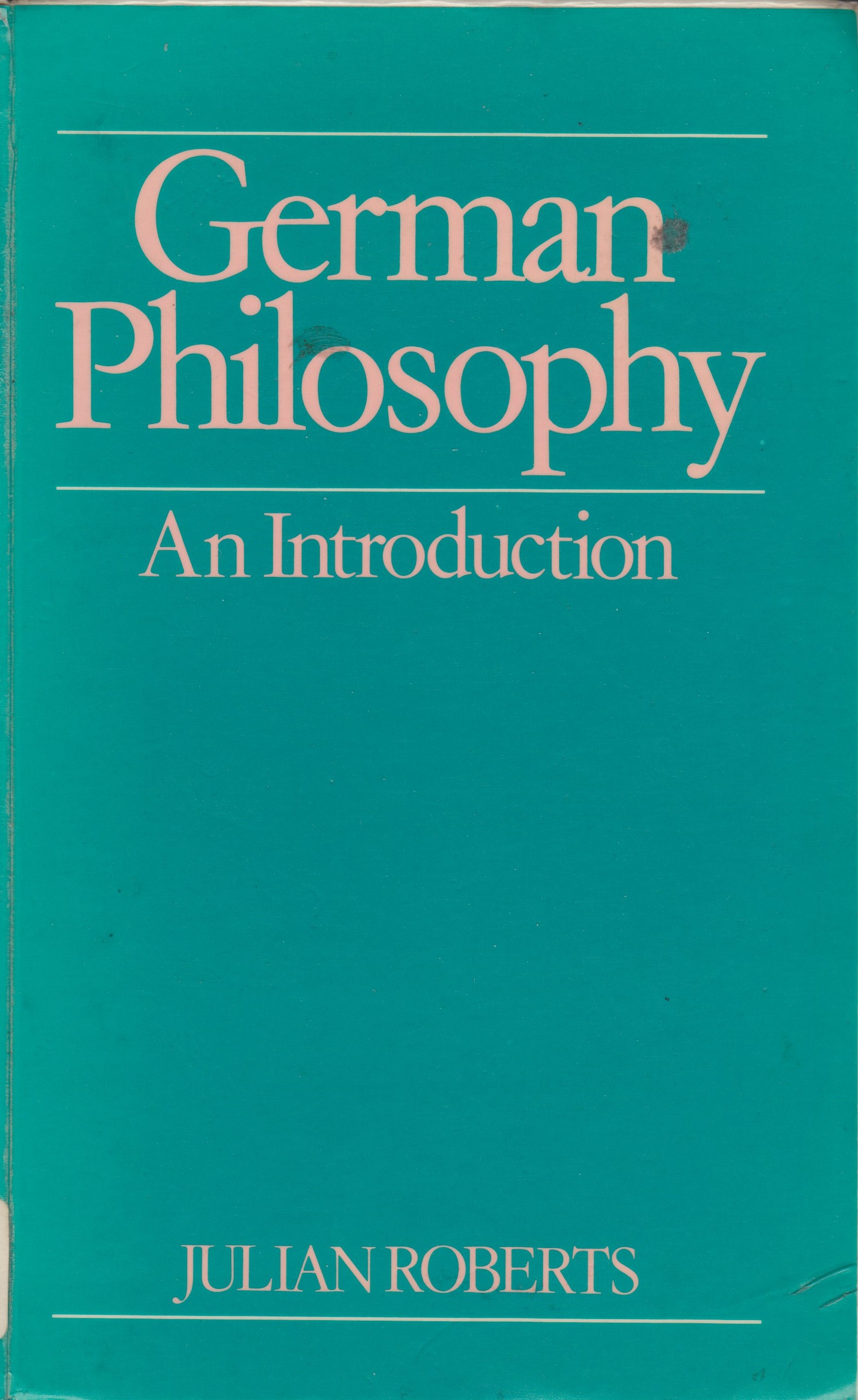 German Philosophy: An Introduction