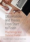 Dissertations and Theses From Start to Finish: Psychology and Related Fields