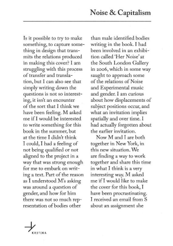 Noise and Capitalism (Paperback)