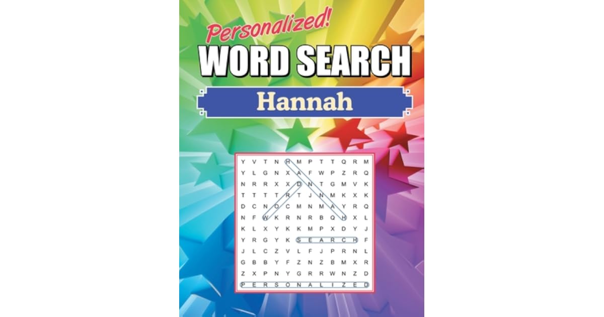 Hannah Word Search: Large Print Word Find Puzzles by Ghp Personalized