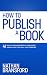 How to Publish a Book by Nathan Bransford