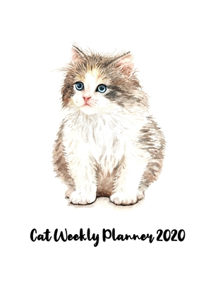 Cat Weekly Planner 2020: Water cat stuff monthly weekly planner with 12 months Jan 2020 - Dec 2020 for Schedule Organizer, To Do List, Academic ... Organizer Logbook and Journal Notebook.