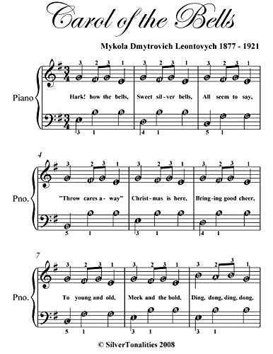 Carol of the Bells Easy Piano Sheet Music (Kindle Edition)