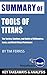 Summary of Tools of Titans:...