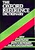 THE OXFORD REFERENCE DICTIONARY