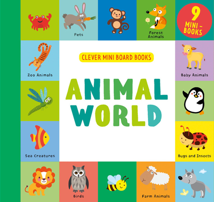 Animal World: 9 Mini Board Book Box Set (Clever Mini Board Books)