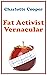 Fat Activist Vernacular