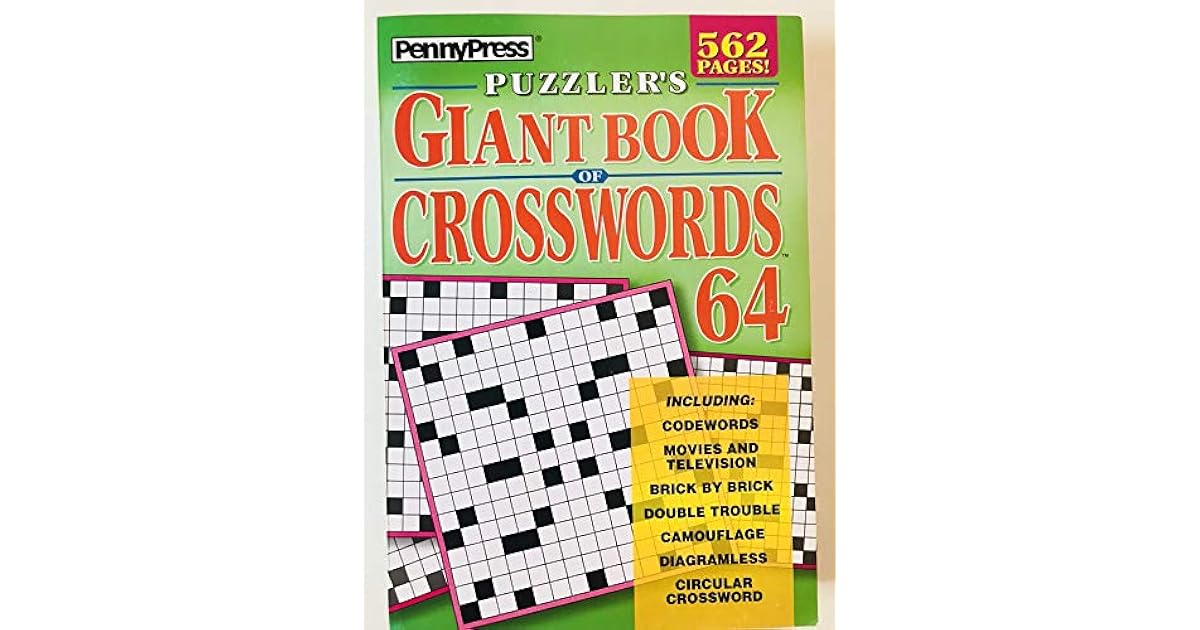 Volume 64 of the Puzzlers Giant Book of Crosswords Penny Press by Penny