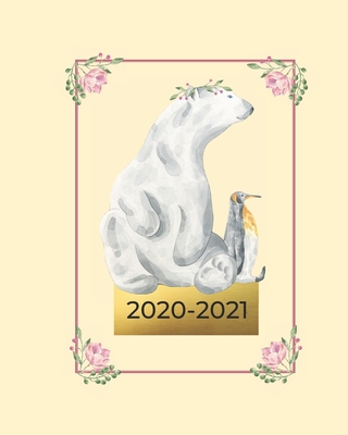 2020-2021 Planner: 24-Month Large Planner/Organizer with Holidays. 2-Page Monthly Calendar Spreads. Great Gift for List Makers, with Month-at-a-Glance ... and more. Cute Polar BearPenguin Design