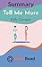 Summary: Tell me more by Kelly Corrigan