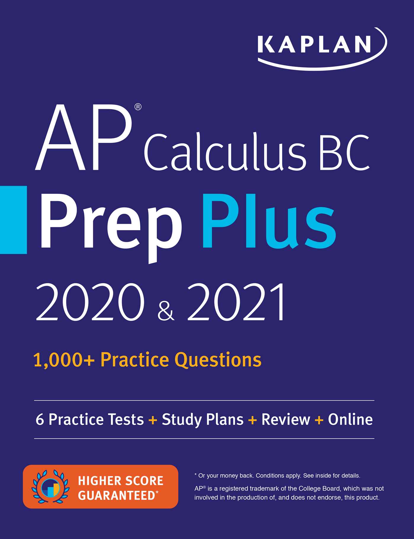 AP Calculus BC Prep Plus 2020  2021: 6 Practice Tests + Study Plans + Review + Online (Paperback)