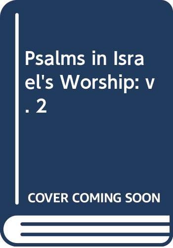 Psalms in Israel's Worship: v. 2 (Hardcover)
