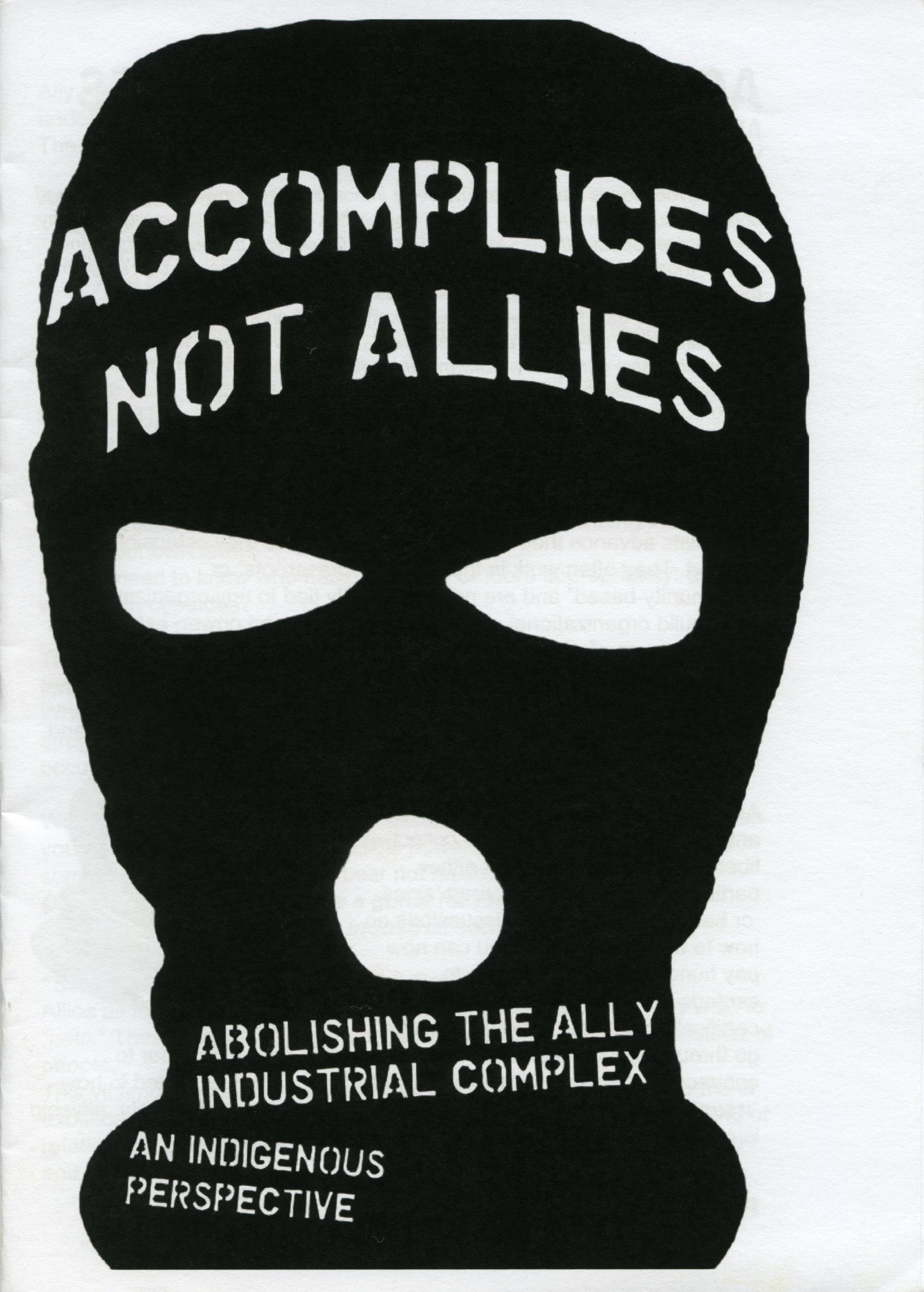 Accomplices Not Allies (Paperback)