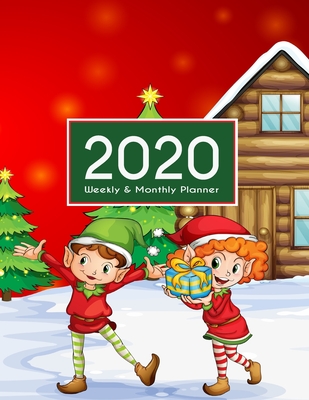 2020 Planner Weekly & Monthly 8.5x11 Inch: Happy Christmas Theme One Year Weekly and Monthly Planner + Calendar Views, journal, for Men, Women, Boys, Girls, Kids Daily Pretty Simple Essentials Organizer, appointment book, notebook, agenda