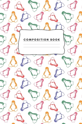 Composition book: Penguin Gifts for men and women | Lined notebook/journal/composition book