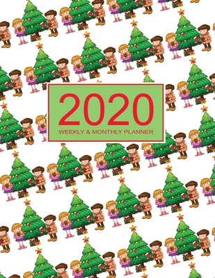 2020 Planner Weekly & Monthly 8.5x11 Inch: Cute Lover Christmas Theme One Year Weekly and Monthly Planner + Calendar Views, journal, for Men, Women, Boys, Girls, Kids Daily Pretty Simple Essentials Organizer, appointment book, notebook, agenda