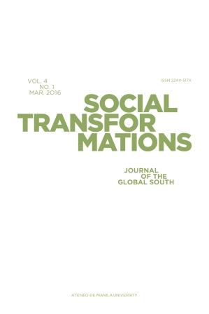 Social Transformations: Journal of the Global South Volume 4 No. 1 (Paperback)