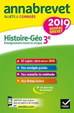 Histoire Geographie Enseignement Moral Et Civique 3e Sujets Et Corriges By Christophe Clavel