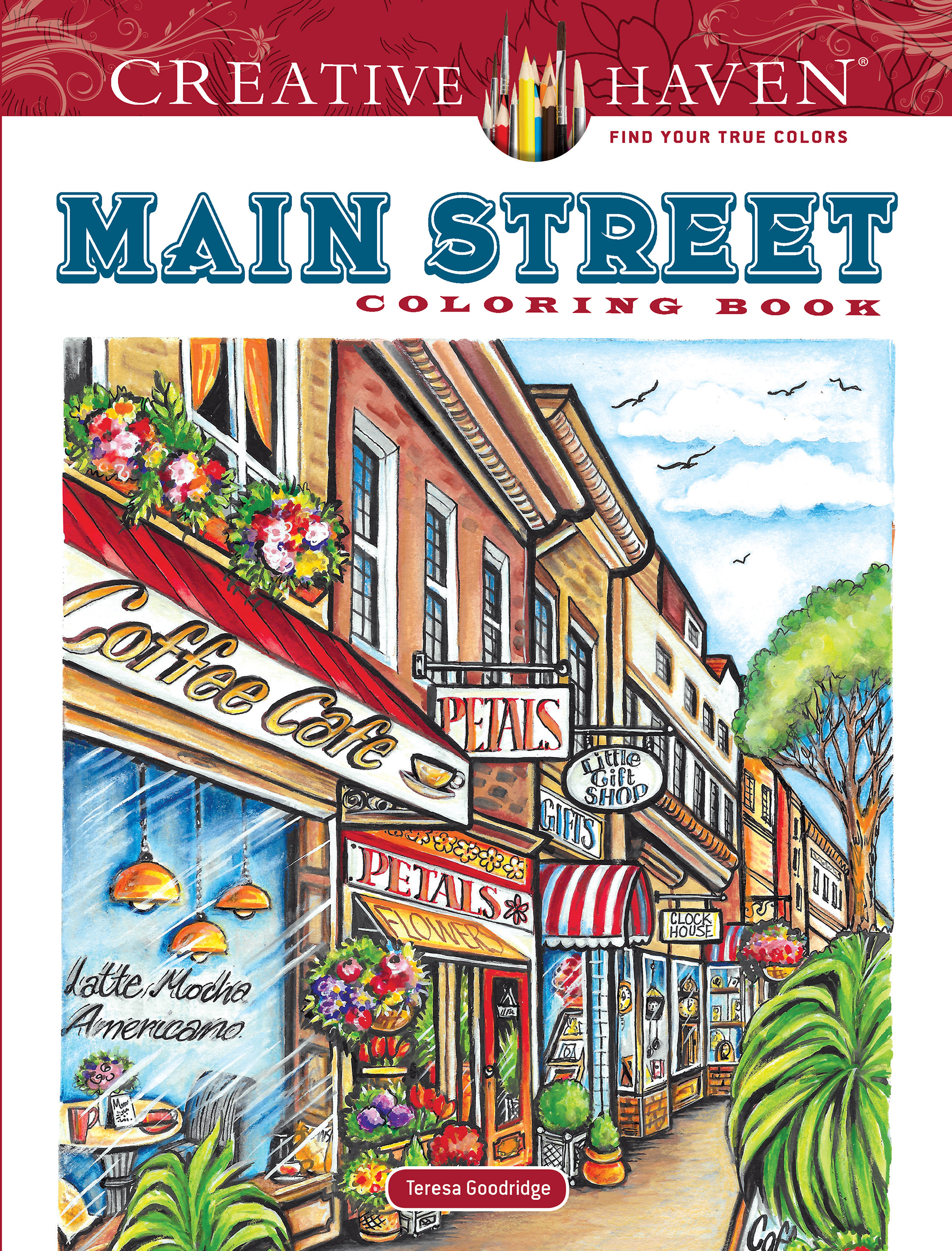 Creative Haven Main Street Coloring Book (Paperback)