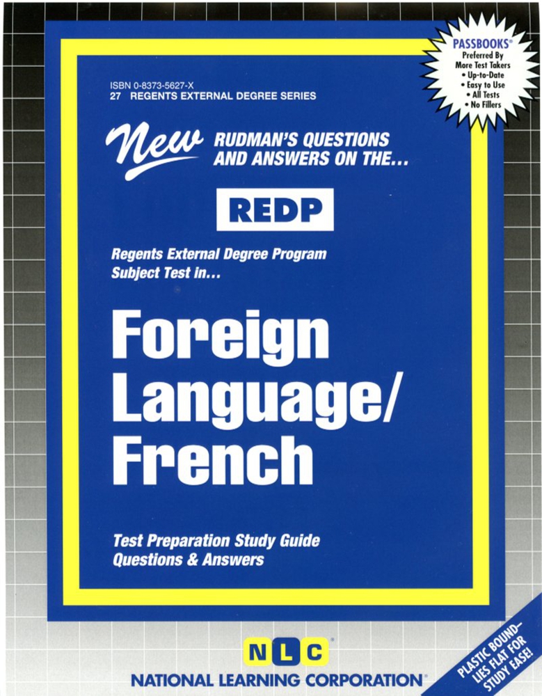FOREIGN LANGUAGE/FRENCH (Regents External Degree Program Series) (Passbooks)