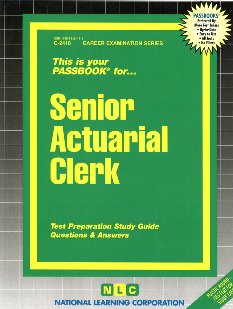 Senior Actuarial Clerk(Passbooks)
