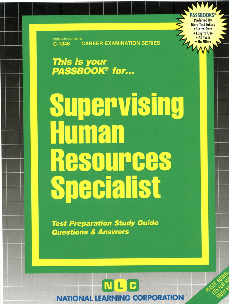 Supervising Human Resources Specialist (Career Examination Series)