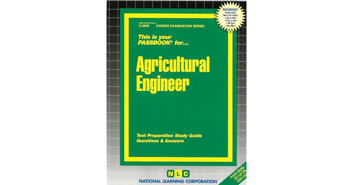 Agricultural Engineer Passbooks Study Guide by National Learning