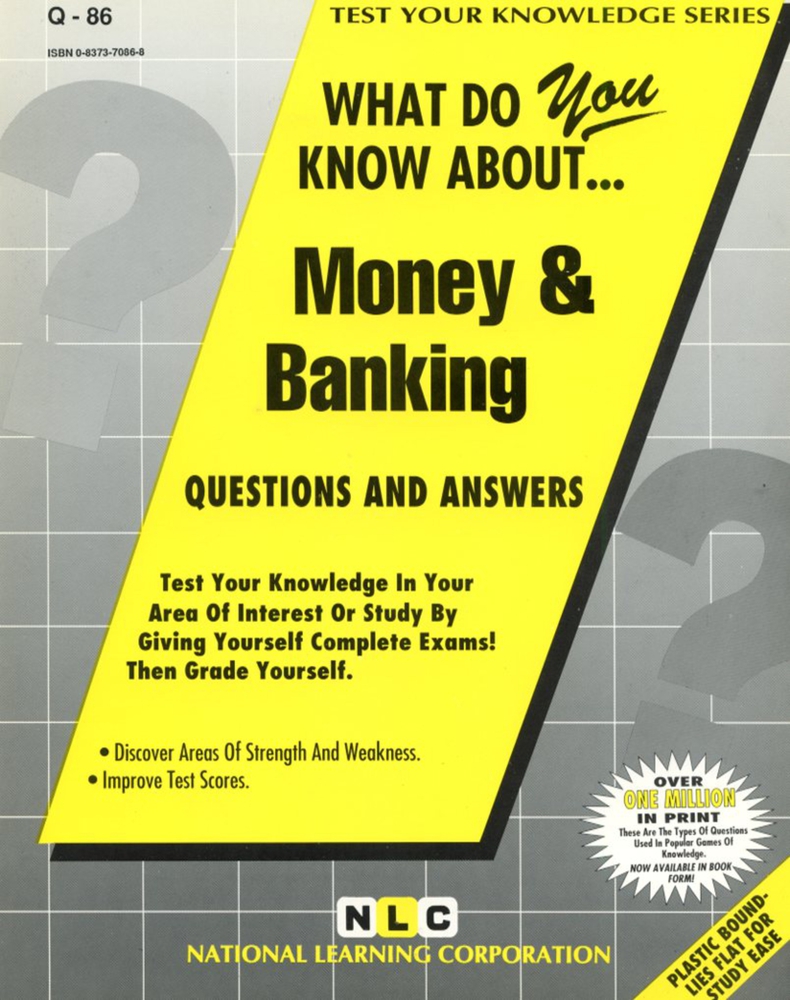 MONEY & BANKING (Test Your Knowledge Series) (Passbooks) (TEST YOUR KNOWLEDGE SERIES (Q))