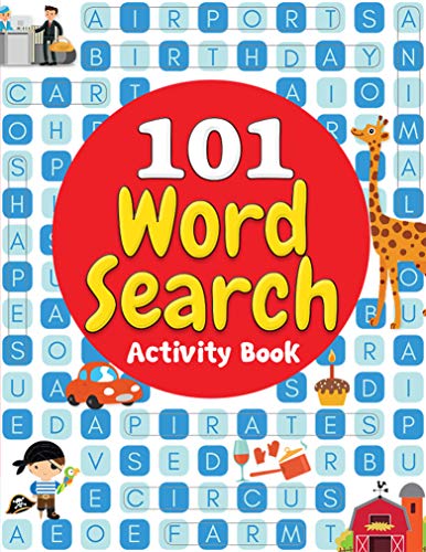 101 Word Search Activity Book: Large Grid Word Search Puzzles for Kids With Attractive Illustrations (Paperback)