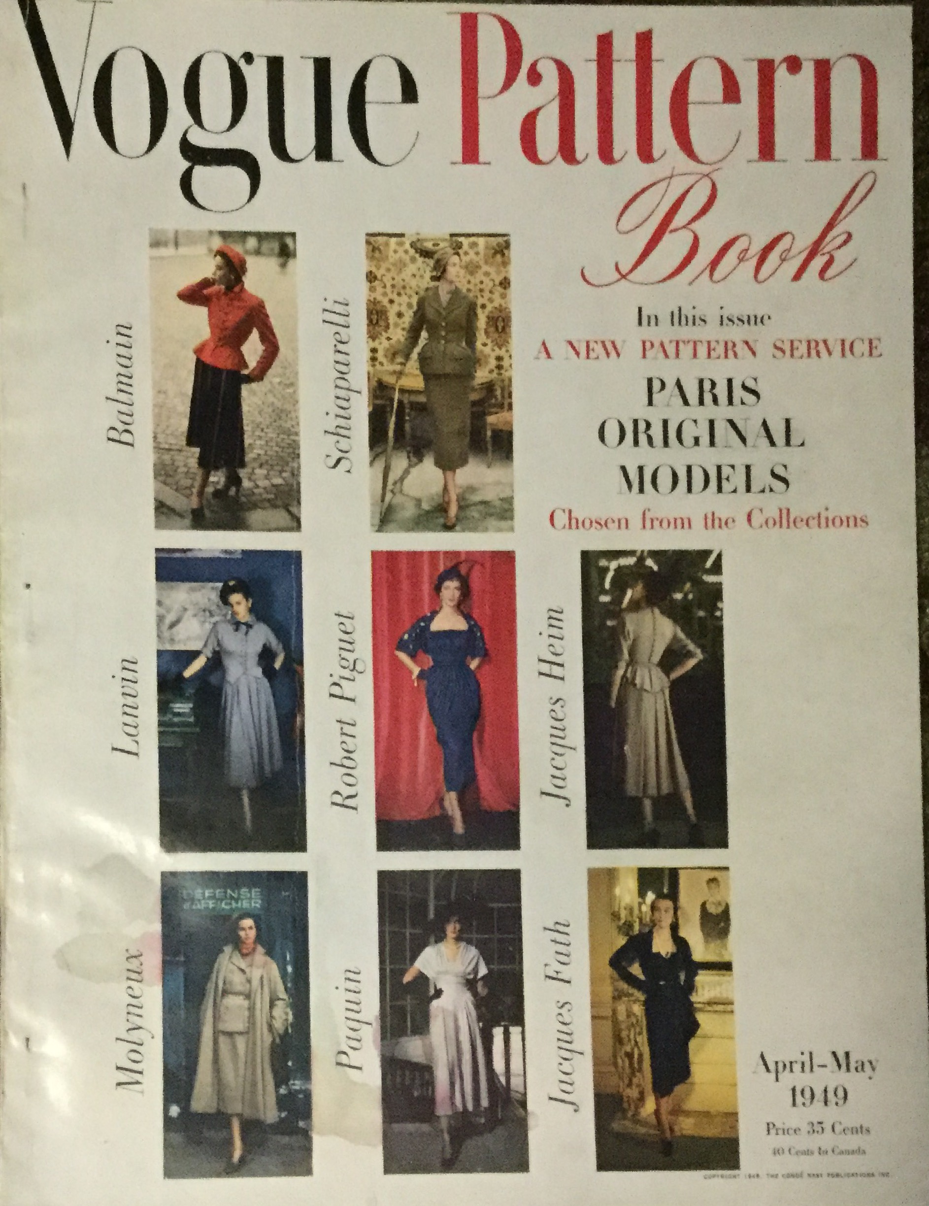 Vogue Pattern Book April-May 1949