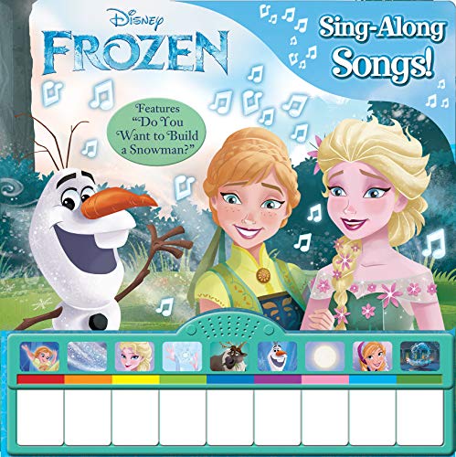 Disney Frozen Elsa, Anna, Olaf, and More! - Sing-Along Songs! Piano Songbook with Built-In Keyboard - Features "Do You want to Build a Snowman?" - PI Kids (Board book)
