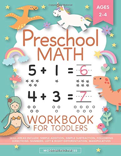 Preschool Math Workbook for Toddlers Ages 2-4: Beginner Math Preschool Learning Book with Number Tracing and Matching Activities for 2, 3 and 4 year olds and kindergarten prep (Paperback)