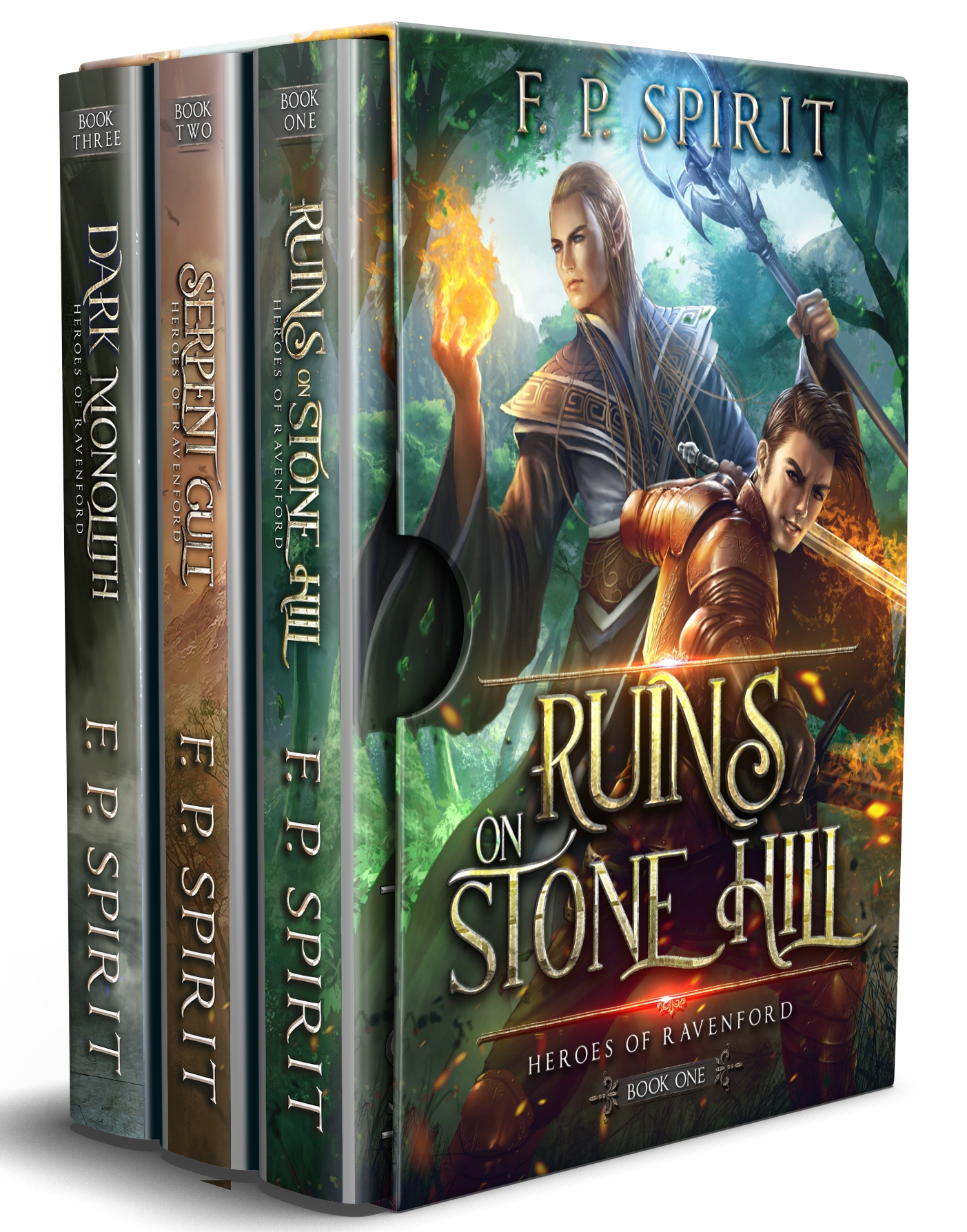 Heroes of Ravenford Books 1 - 3: Ruins on Stone Hill, Serpent Cult, Dark Monolith (Heroes Of Ravenford #1-3)