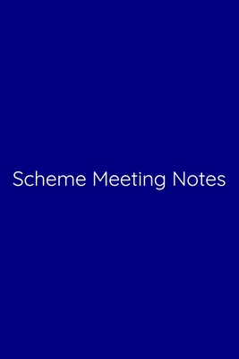 Scheme Meeting Notes Notebook: Lined Journal, 120 Pages, 6 x 9, Work Secret Santa Gift, Navy Blue Matte Finish (Scheme Meeting Notes Journal)