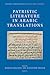 Patristic Literature in Arabic Translations