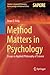 Method Matters in Psychology: Essays in Applied Philosophy of Science