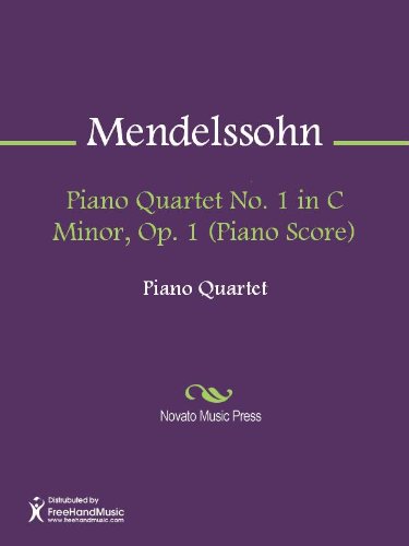 Piano Quartet No. 1 in C Minor, Op. 1 (Piano Score)