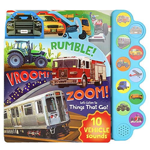 Rumble! Vroom! Zoom! Let's Listen to Things That Go! (Board book)