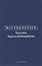 Tractatus logico-philosophicus by Ludwig Wittgenstein