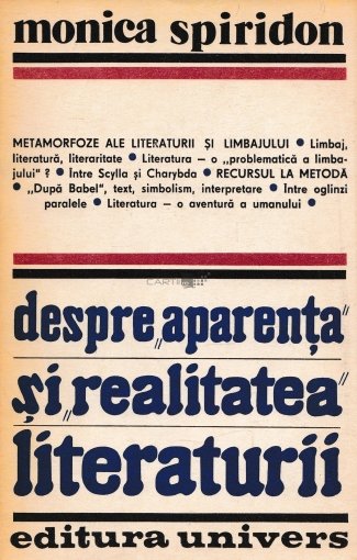 Despre „aparența” și „realitatea” literaturii