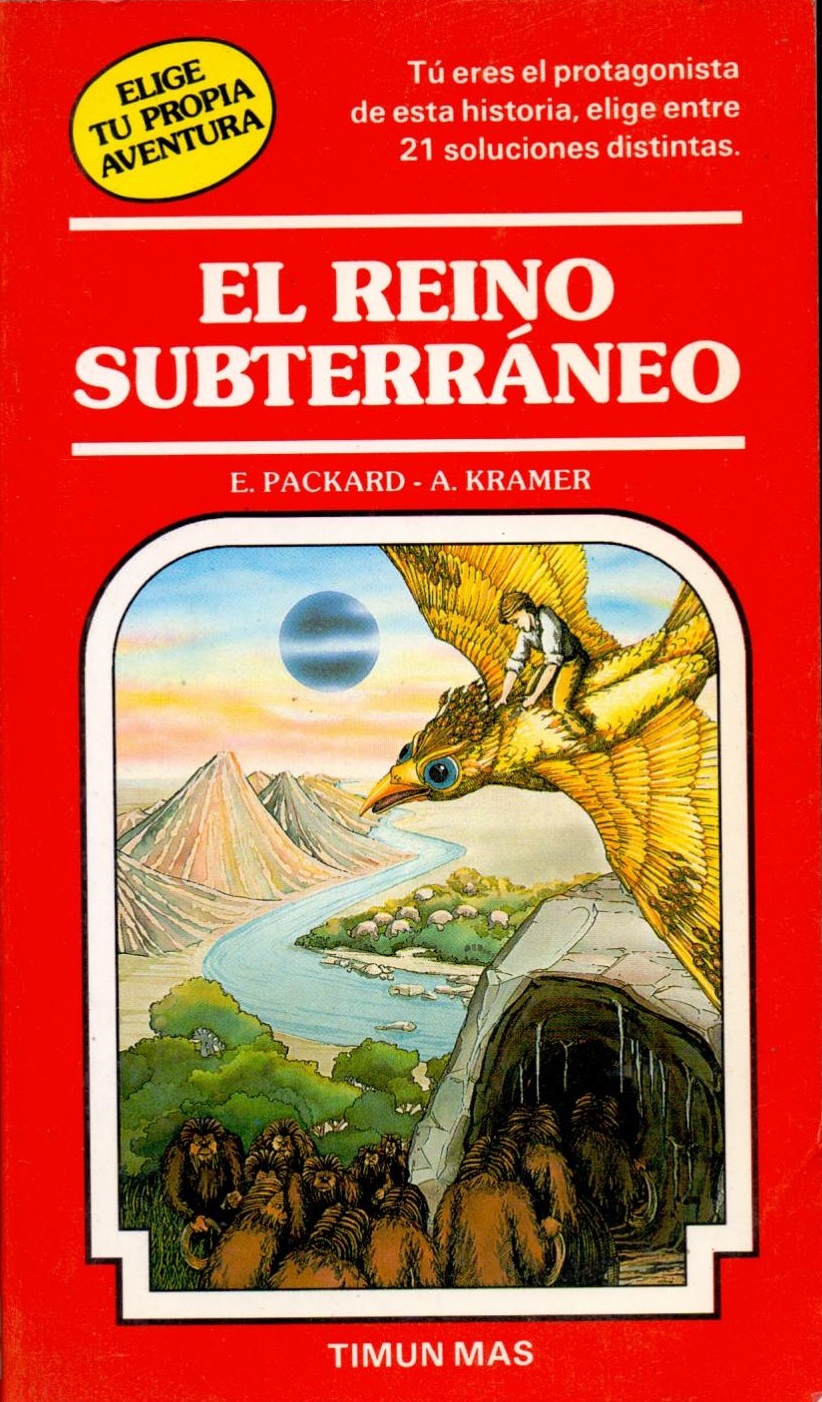 Portada de El reino subterráneo, de Edward Packard