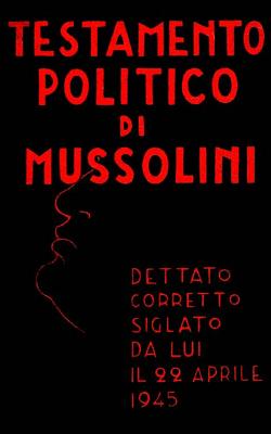 Testamento politico di Mussolini (Paperback)