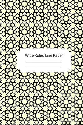Islam Art Inspirational, Motivational and Spiritual Theme Wide Ruled Line Paper