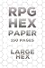 RPG Hex Paper Gaming Notebook: (150 Pages) Large Hex Pages - Strategy Map - Hex Grid Battle Map