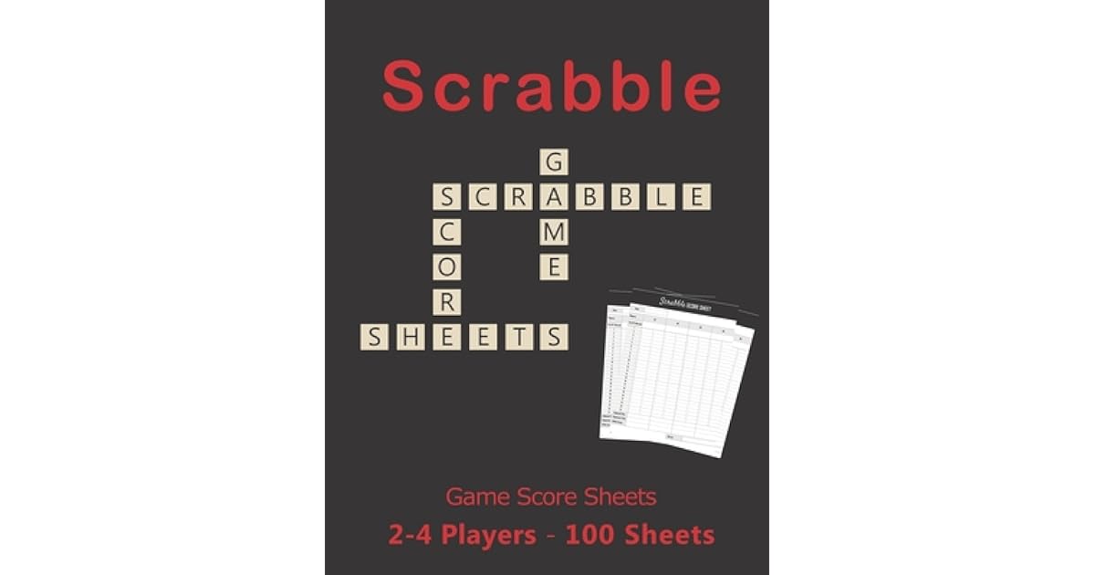 Scrabble Game Score sheets v26 Scrabble Score Pad for 24 players