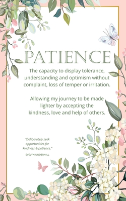 Word of the Year Planner and Goal Tracker: PATIENCE - The capacity to display tolerance and understanding. | 52 weekly pages for planning goals
