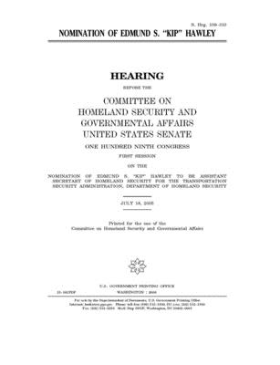 Nomination of Edmund S. Kip Hawley