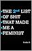 THE 2nd LIST OF SHIT THAT M...
