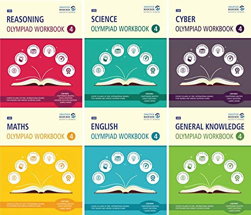 Reasoning, Maths, Science, Cyber, English & GK Olympiad Workbook Combo - Class 4 (Paperback)